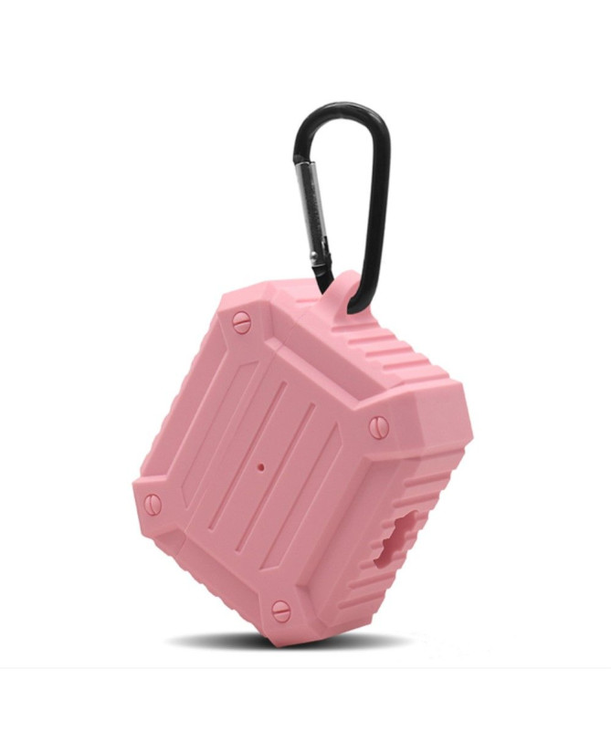 Coque AirPods 3 en silicone renforcé avec mousqueton