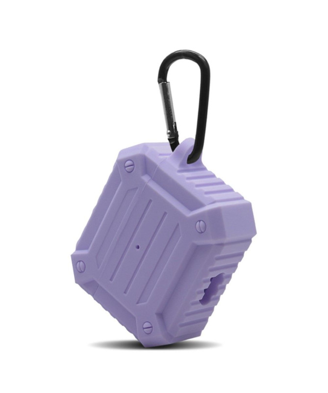 Coque AirPods 3 en silicone renforcé avec mousqueton