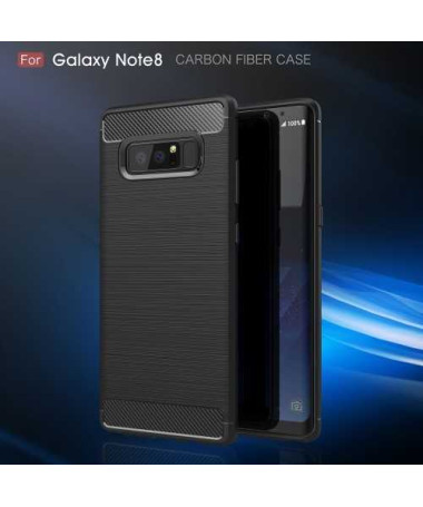 Coque Samsung Galaxy Note 8 Carbone Brossée