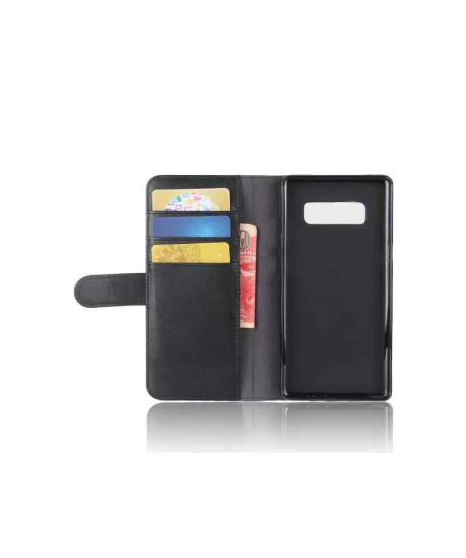 Housse Samsung Galaxy Note 8 Cuir Premium - Noir