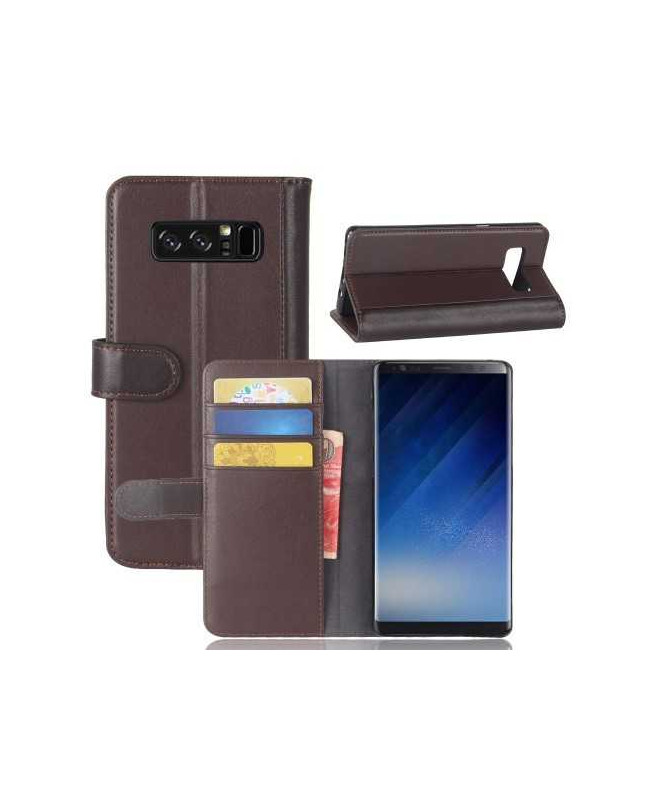 Housse Samsung Galaxy Note 8 Cuir Premium - Marron