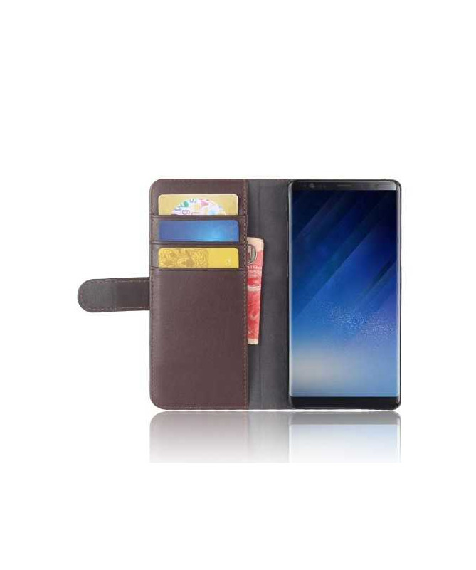 Housse Samsung Galaxy Note 8 Cuir Premium - Marron