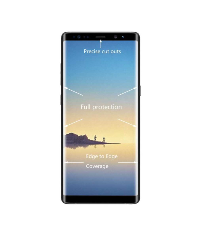 Film Protection écran Verre Trempé Samsung Galaxy Note 8 Full Size