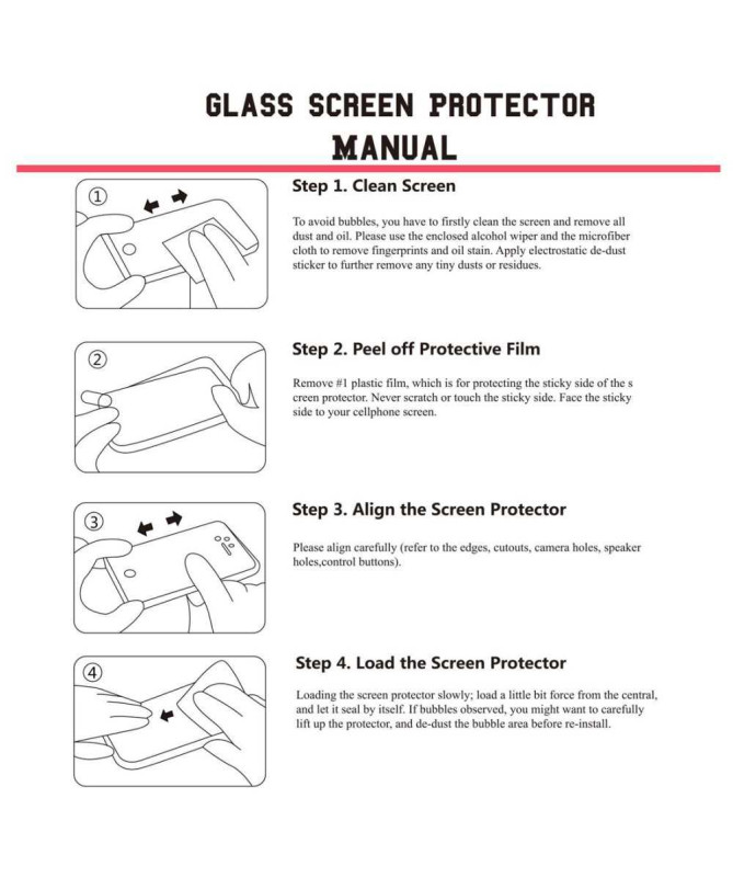 Film Protection écran Verre Trempé Samsung Galaxy Note 8 Full Size