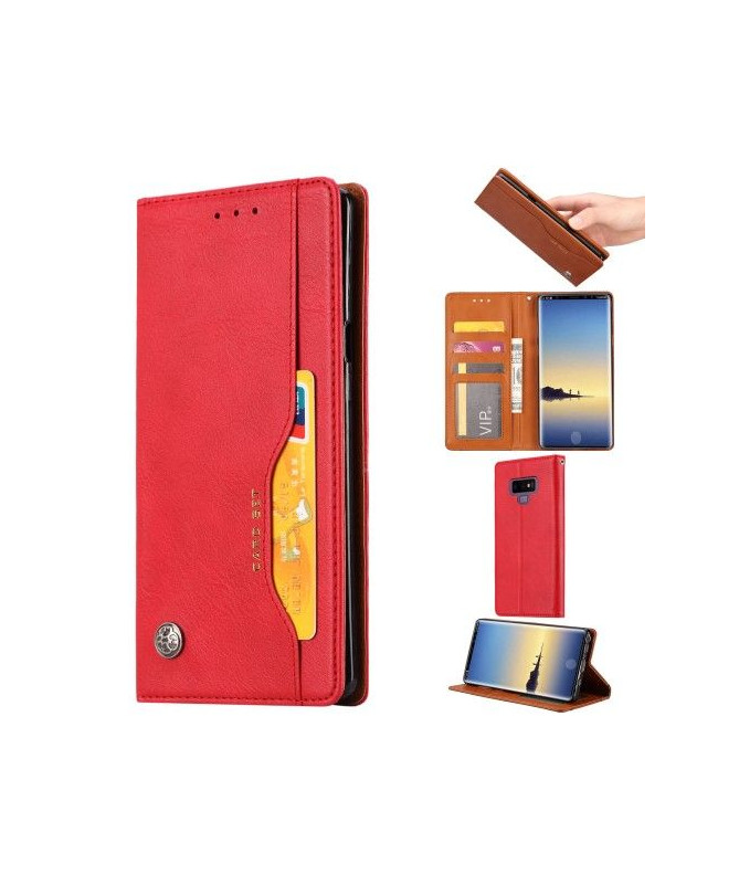 Samsung Galaxy Note 9 - Housse en simili cuir stand case