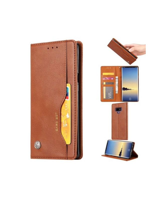 Samsung Galaxy Note 9 - Housse en simili cuir stand case