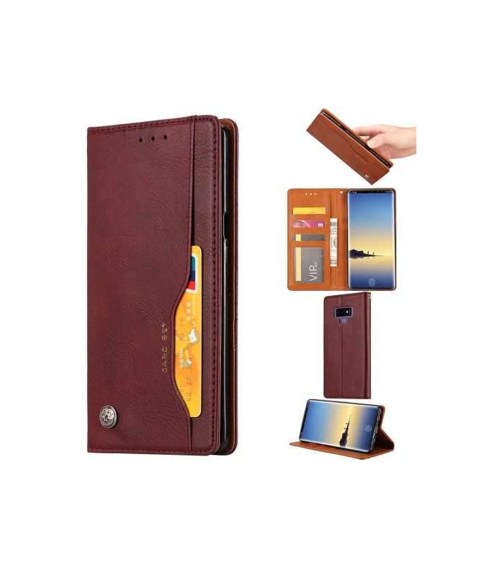 Samsung Galaxy Note 9 - Housse en simili cuir stand case