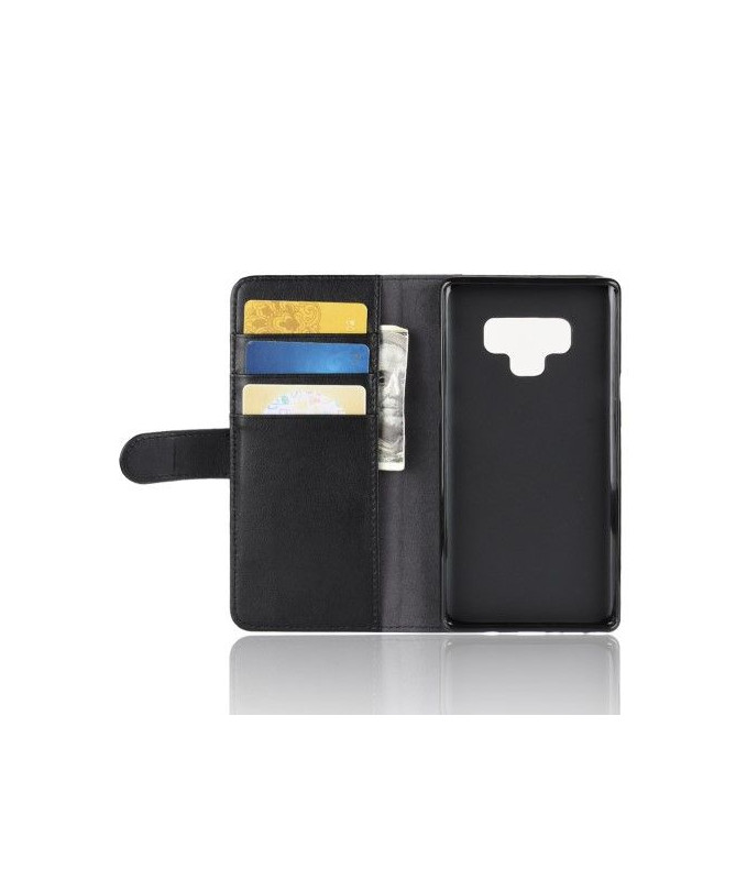 Housse Samsung Galaxy Note 9 Porte-Cartes en Cuir Premium