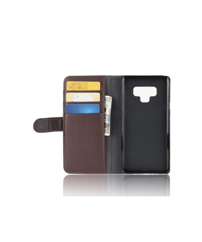 Housse Samsung Galaxy Note 9 Porte-Cartes en Cuir Premium