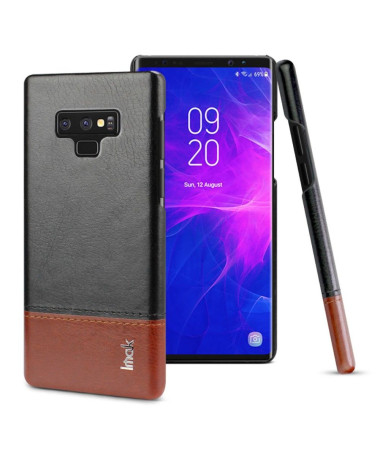 Samsung Galaxy Note 9 - Coque imak imitation cuir - Noir / Marron