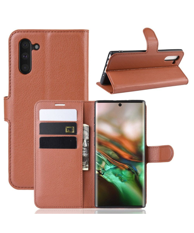 Samsung Galaxy Note 10 - Housse portefeuille style cuir