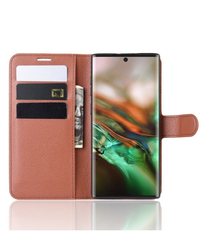 Samsung Galaxy Note 10 - Housse portefeuille style cuir