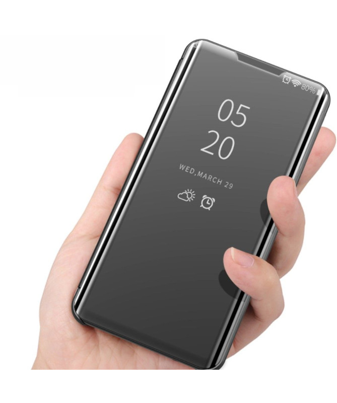 Samsung Galaxy Note 10 - Coque avec rabat effet miroir