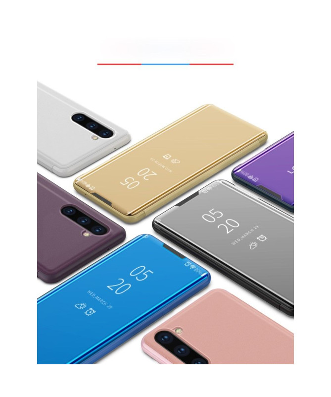 Samsung Galaxy Note 10 - Coque avec rabat effet miroir