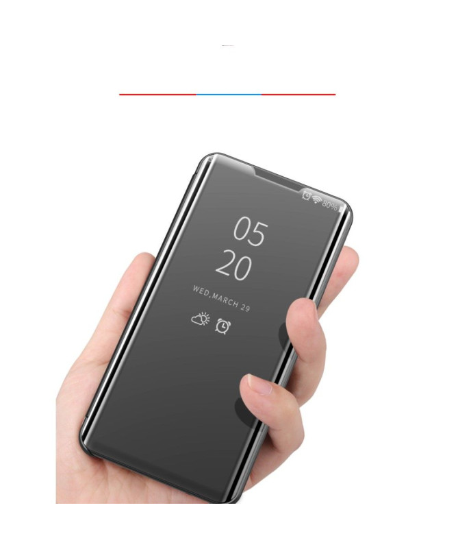 Samsung Galaxy Note 10 - Coque avec rabat effet miroir