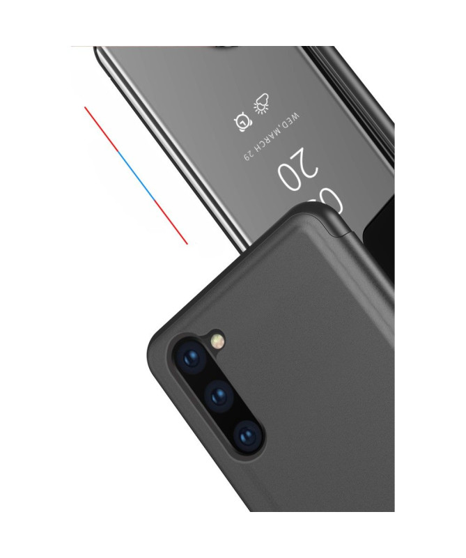 Samsung Galaxy Note 10 - Coque avec rabat effet miroir