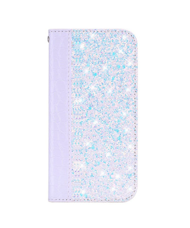 Samsung Galaxy Note 10 Plus - Housse luxury paillettes et effet croco