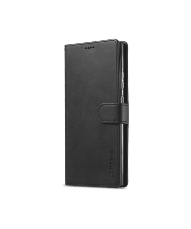 Étui Samsung Galaxy Note 20 Tommy effet cuir porte cartes - Noir