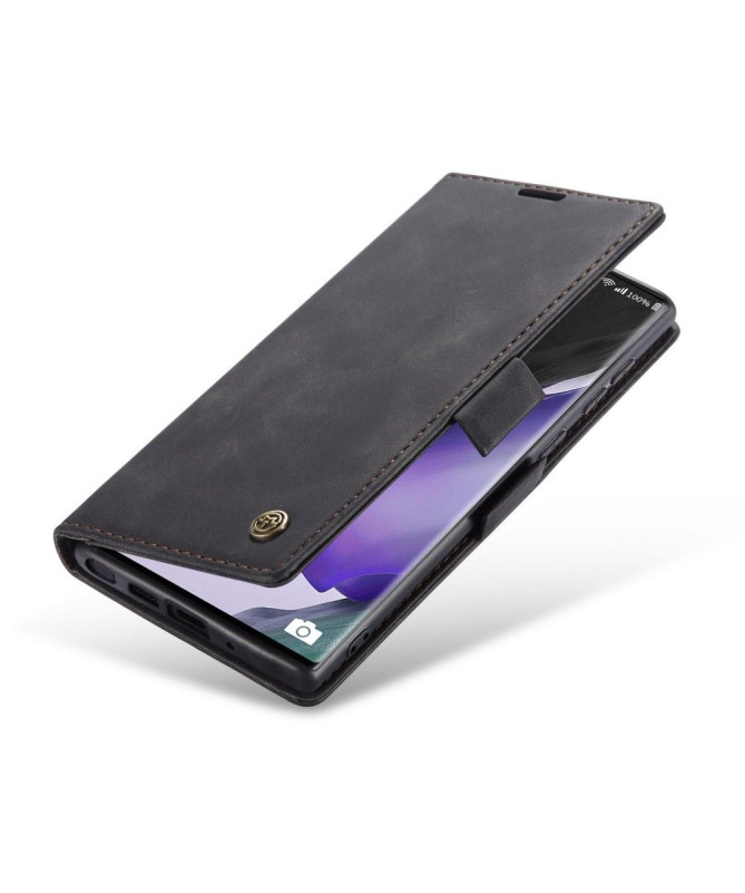 Housse Samsung Galaxy Note 20 Golias effet cuir - Noir