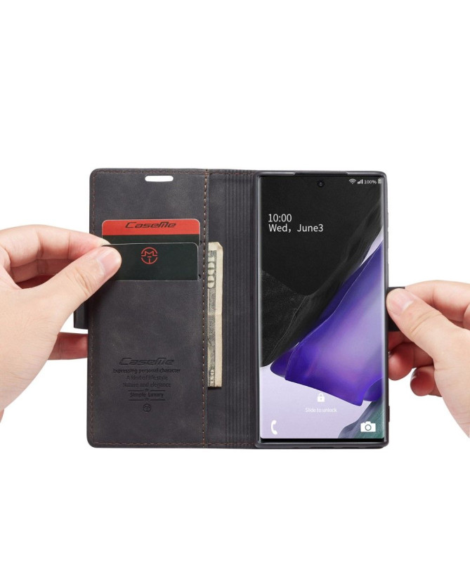 Housse Samsung Galaxy Note 20 Golias effet cuir - Noir