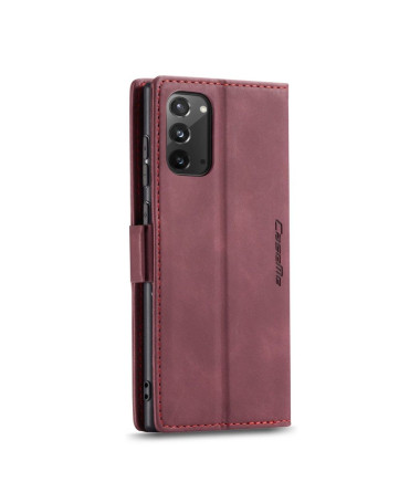 Housse Samsung Galaxy Note 20 Golias effet cuir - Vin Rouge