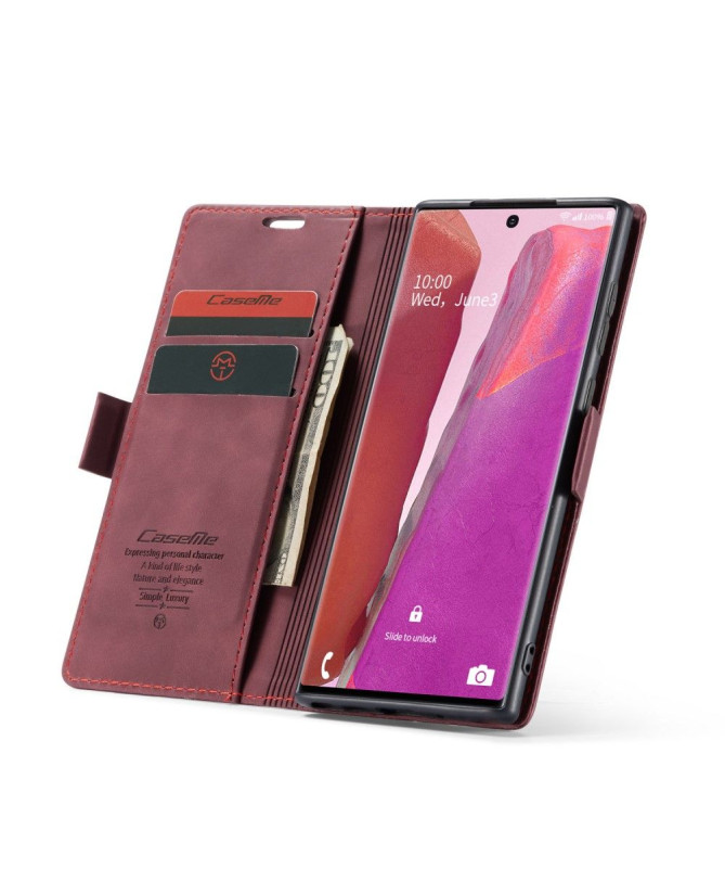 Housse Samsung Galaxy Note 20 Golias effet cuir - Vin Rouge