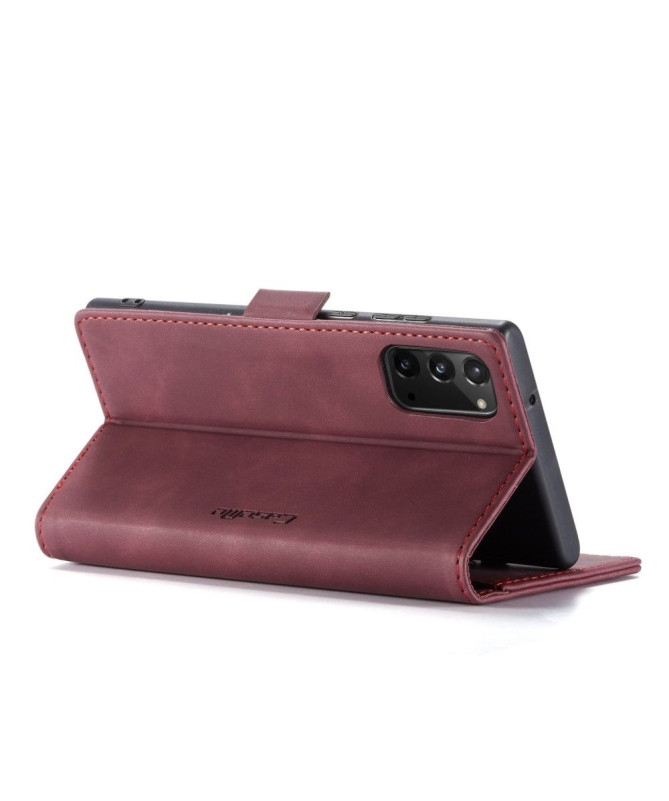 Housse Samsung Galaxy Note 20 Golias effet cuir - Vin Rouge