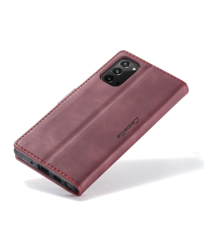 Housse Samsung Galaxy Note 20 Golias effet cuir - Vin Rouge