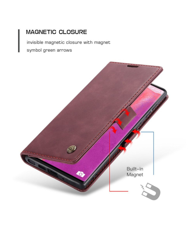 Housse Samsung Galaxy Note 20 Golias effet cuir - Vin Rouge