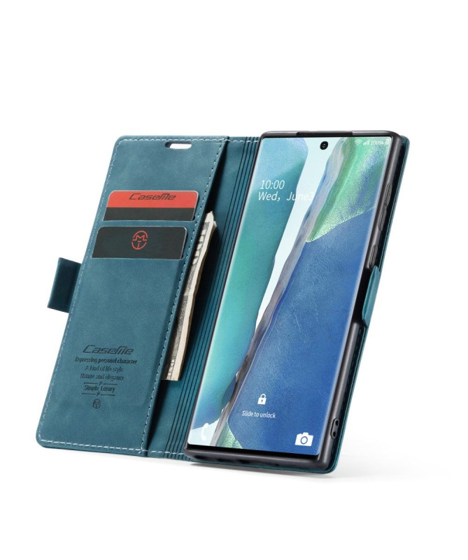 Housse Samsung Galaxy Note 20 Golias effet cuir - Vert