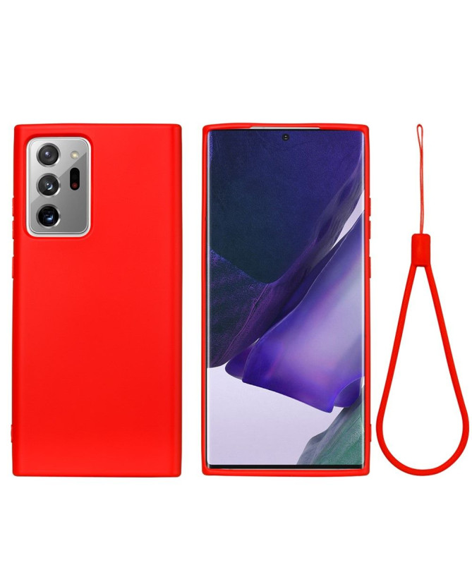 Coque à lanière silicone pour Samsung Galaxy Note 20 Ultra