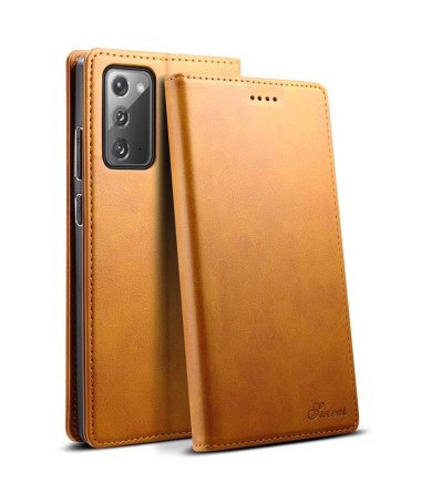 Housse Samsung Galaxy Note 20 folio flip style cuir