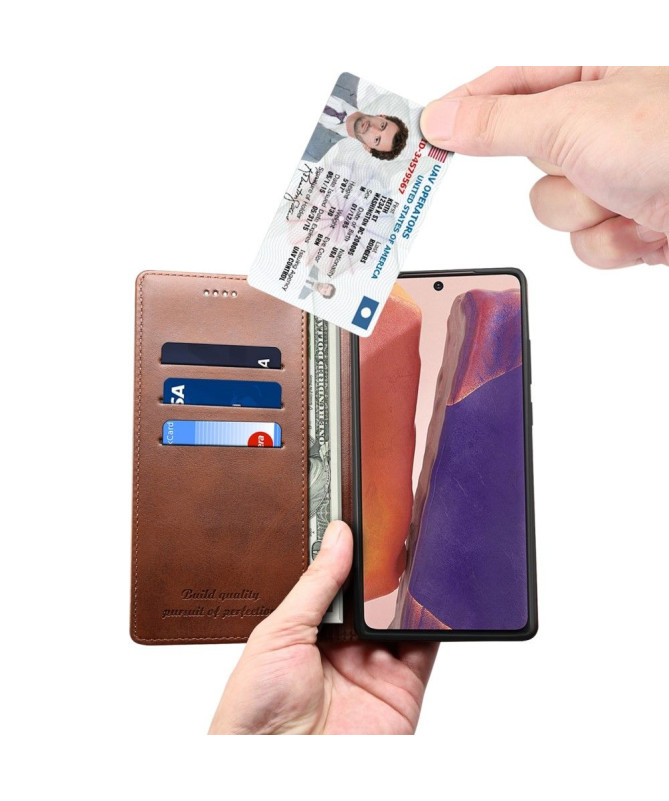 Housse Samsung Galaxy Note 20 folio flip style cuir