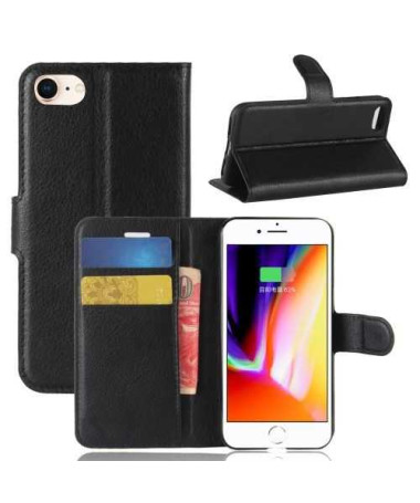 Housse iPhone SE 2022 / 2020 / 8 / 7 Portefeuille Style Cuir