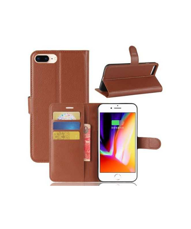 Housse iPhone 8 Plus / 7 Plus Portefeuille Style Cuir