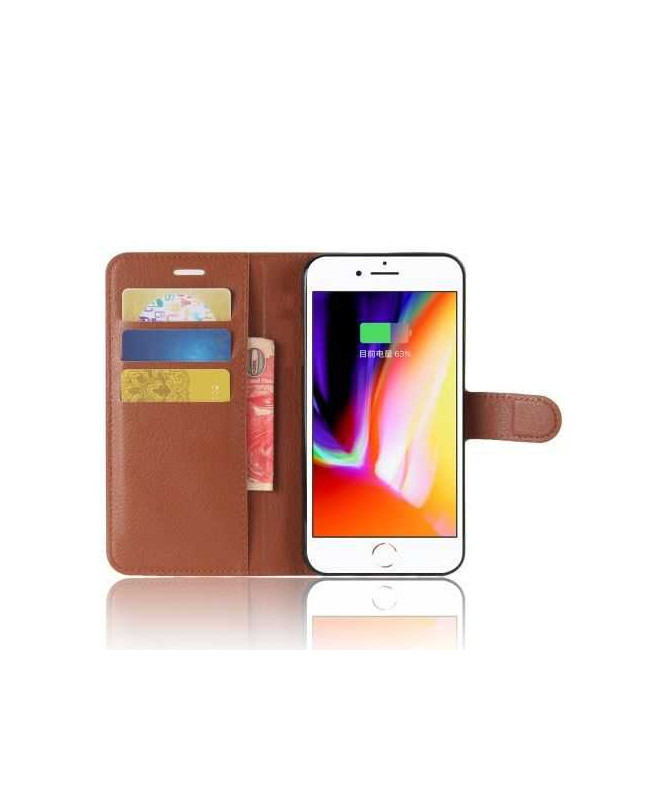 Housse iPhone 8 Plus / 7 Plus Portefeuille Style Cuir