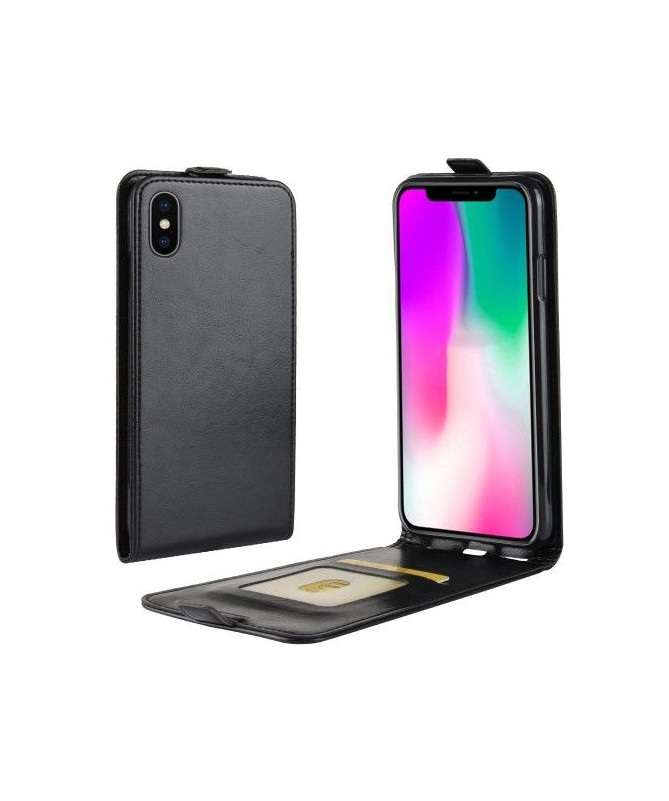 Housse iPhone XR Simili Cuir avec Rabat Verticale