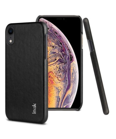 Coque imitation cuir pour iPhone XR - Noir