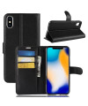 Housse iPhone XS Max Style cuir porte-cartes