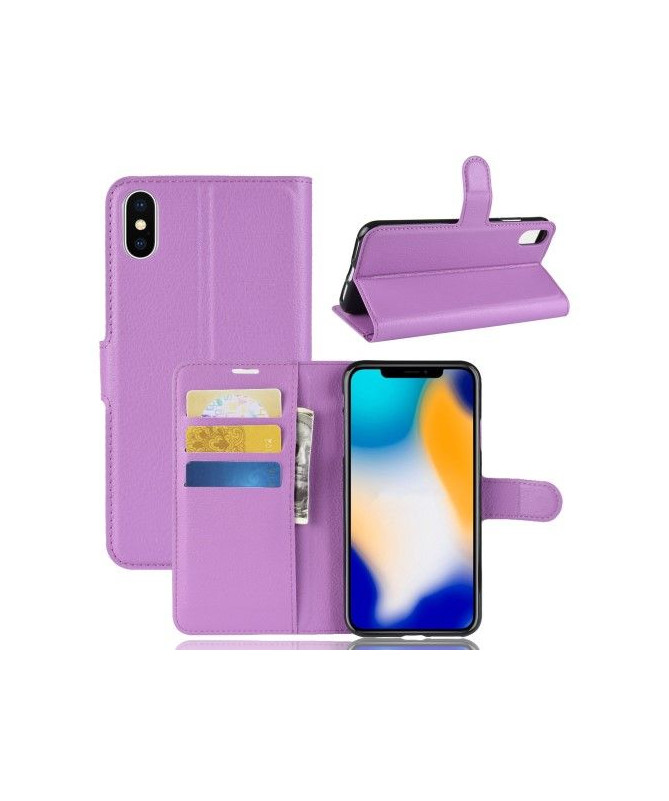 Housse iPhone XS Max Style cuir porte-cartes - photo 43