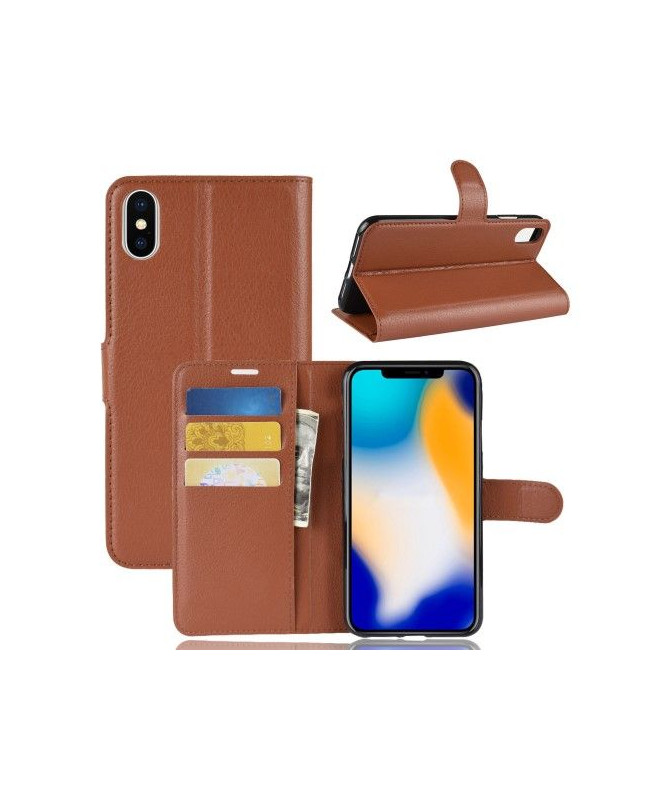 Housse iPhone XS Max Style cuir porte-cartes - photo 49