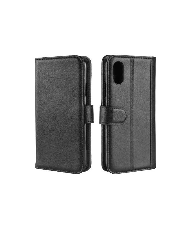 Housse iPhone XS Max cuir premium - Noir