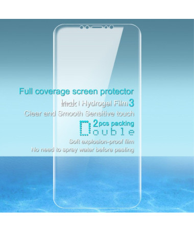 Protection d'écran pour iPhone XS Max Full protection Hydrogel (x2)