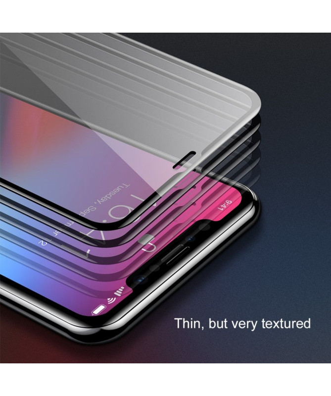 Protection d'écran en verre trempé anti-lumière bleue pour iPhone XS Max