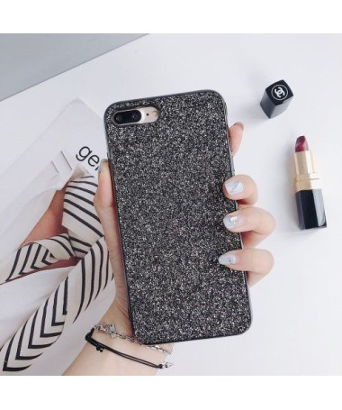 iPhone 8 Plus / 7 Plus  - Coque strass glamour - Noir