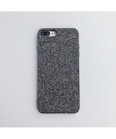 iPhone 8 Plus / 7 Plus  - Coque strass glamour - Noir