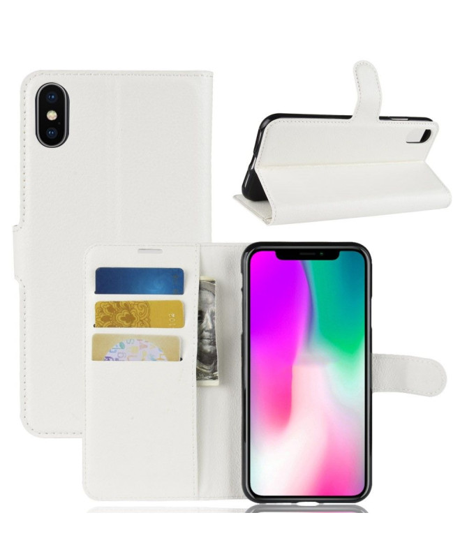iPhone XR - Housse style cuir porte cartes