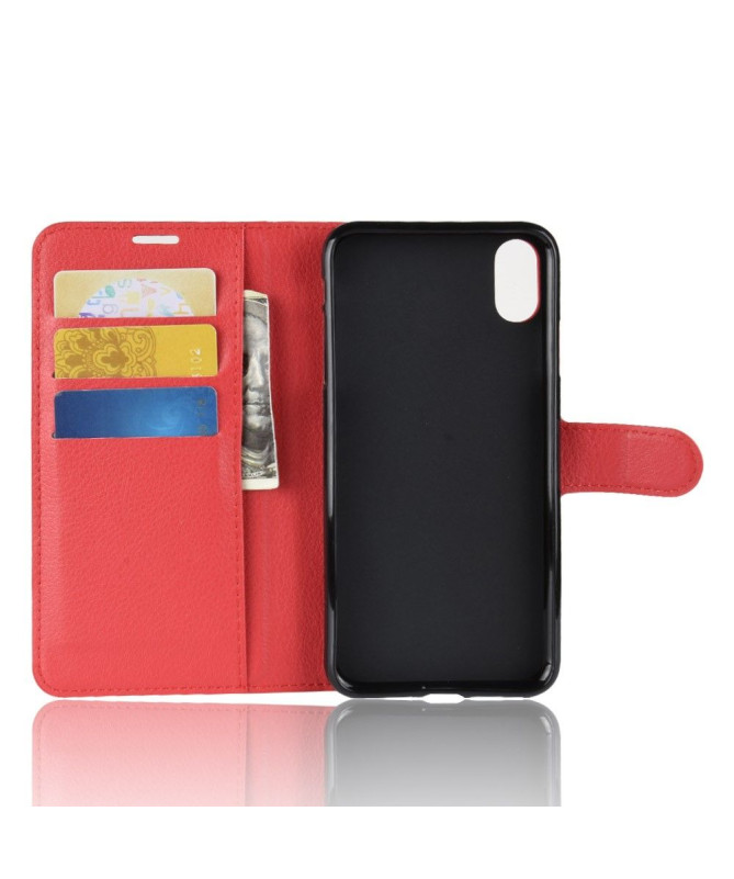 iPhone XR - Housse style cuir porte cartes