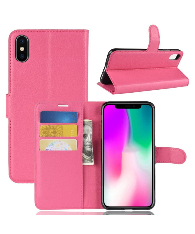 iPhone XR - Housse style cuir porte cartes