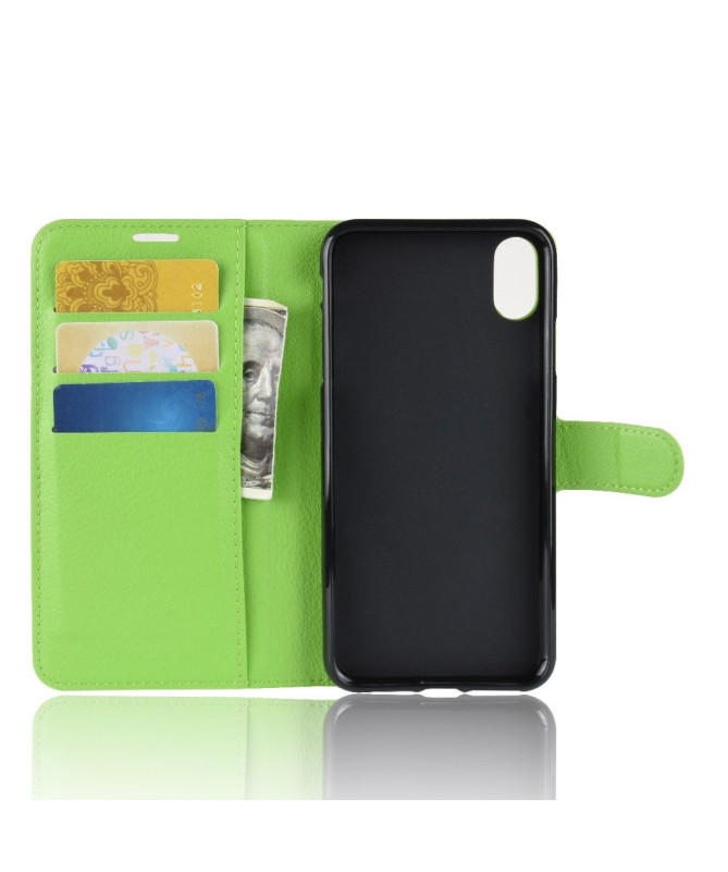 iPhone XR - Housse style cuir porte cartes